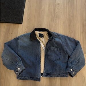 Sanctuary Blue Denim Jacket with Cream Lining